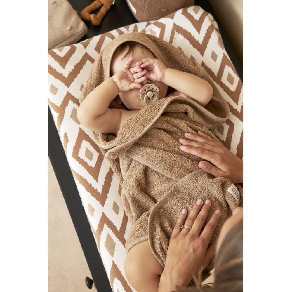 Meyco baby полотенце с капюшоном - Toffee - 75X75CM