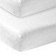 Комплект простыней на резинке Meyco Baby - White - 60x120cm