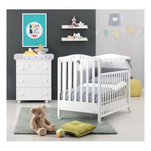 Azzurra bērnu gultiņa Baby Dream White
