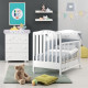 Azzurra bērnu gultiņa Baby Dream White