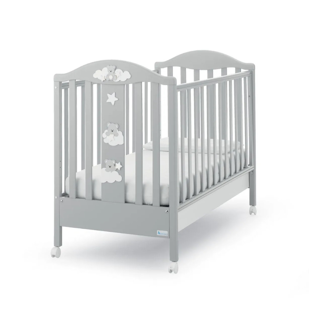 Azzurra кроватка для новорожденного Starlette Grey/Havana