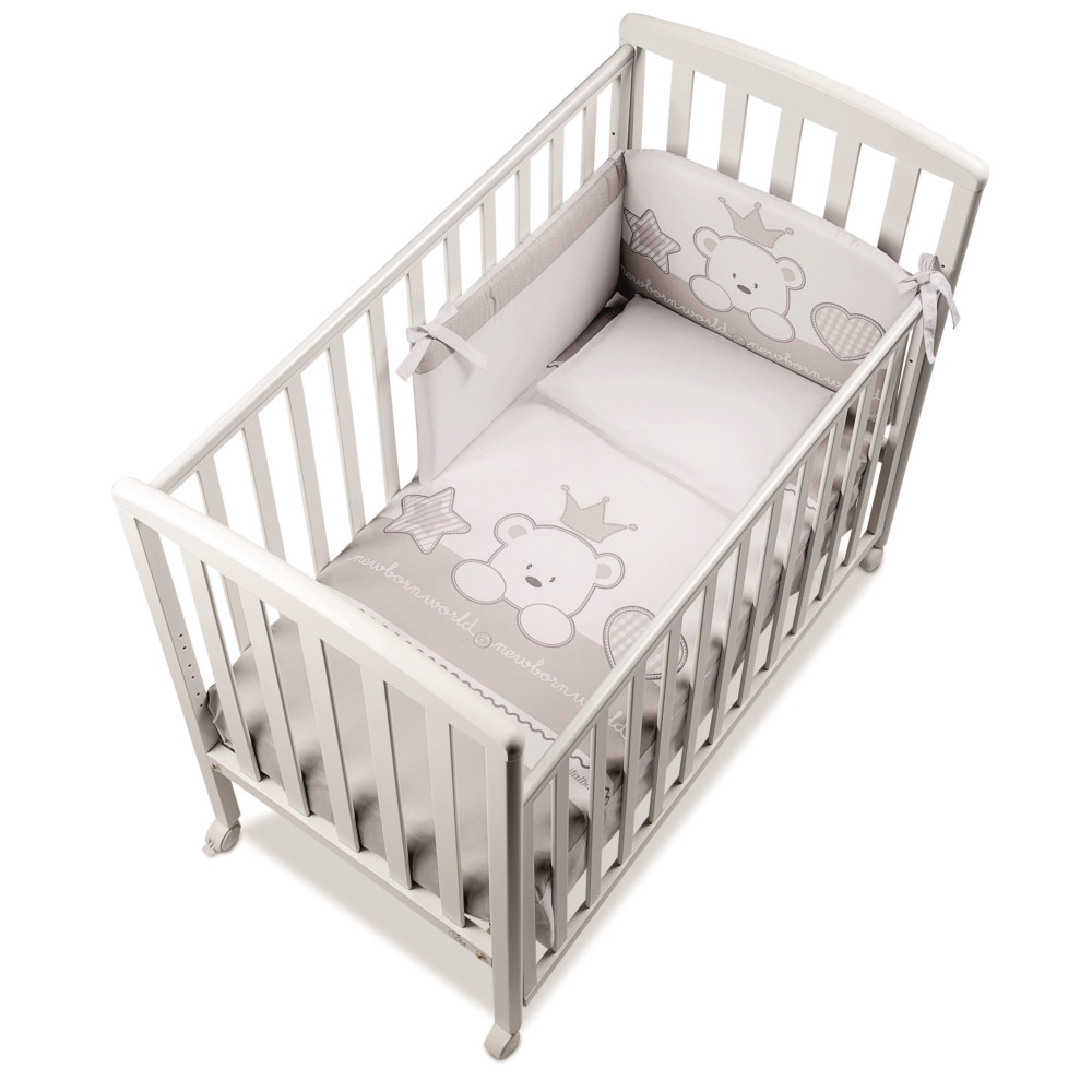 Italbaby Baby Re white bērnu gultiņa