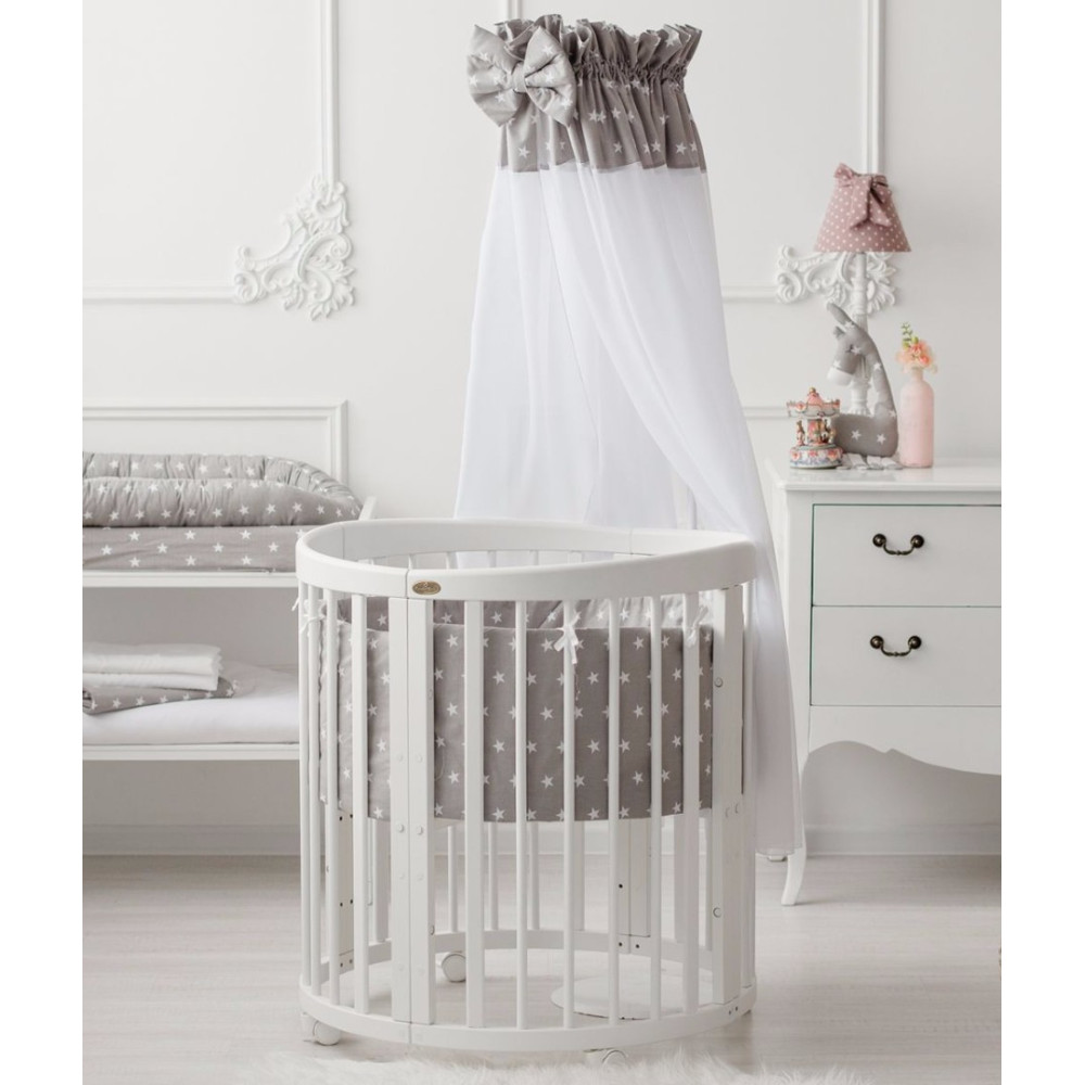 Comfortbaby gultas veļas kompleks 12 vienības Grey Stars Comfortbaby gultas veļas kompleks 12 vienības Grey Stars
