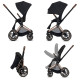 Cybex Priam ratu komplekts Premium Black + Rose Gold Frame Cybex Priam ratu komplekts Premium Black + Rose Gold Frame