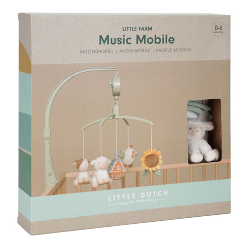 Muzikālais karuselis Little Dutch Music Mobile Little Farm