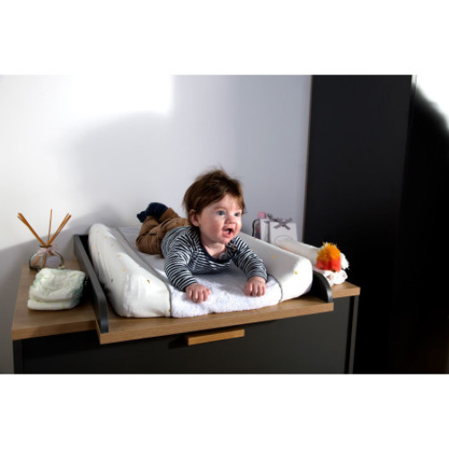 Pārvalks Pārtīšanas Matracītim CHILDHOME, JERSEY + TERRY GOLD DOTS