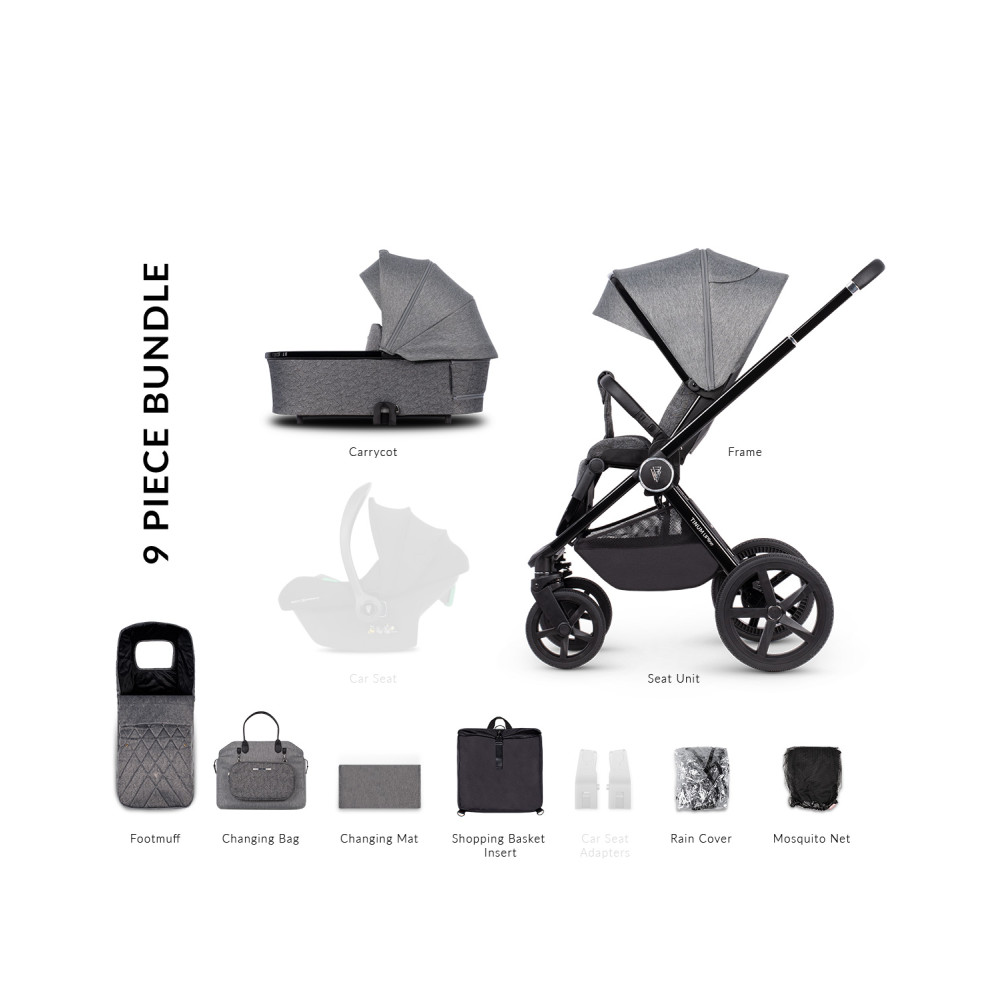 Venicci Tinum Upline Slate Grey детская коляска 2-1