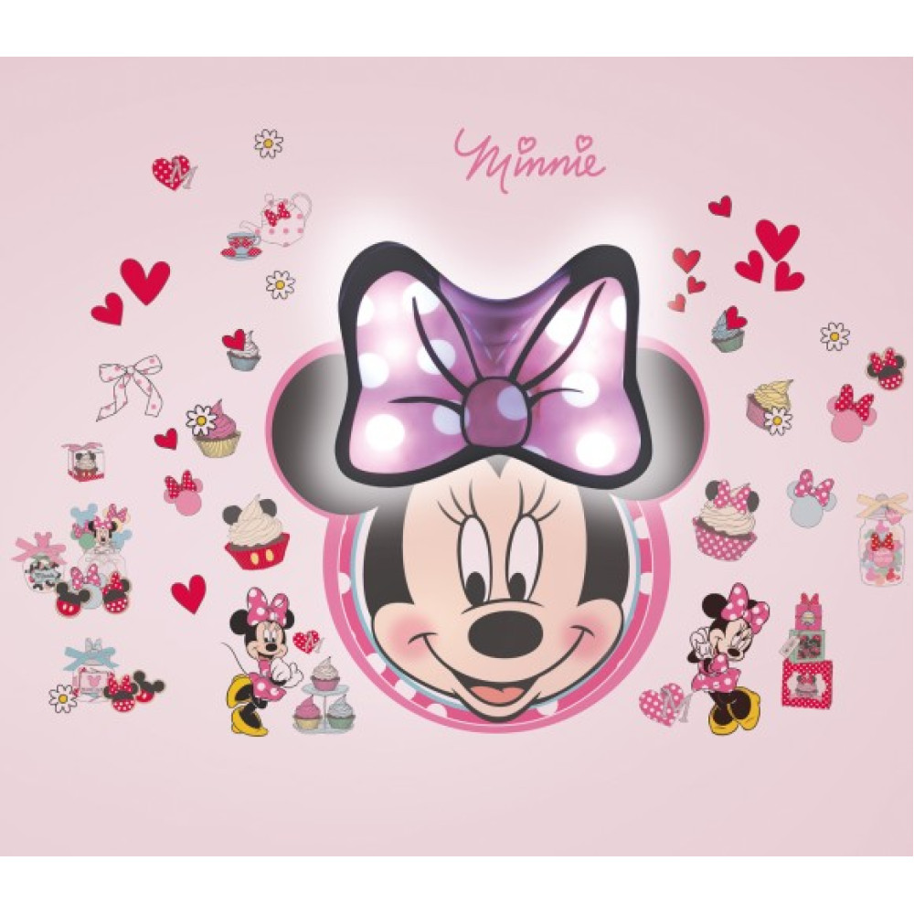 Minnie Mouse sienas uzlīme - nakts lampiņa Minnie Mouse sienas uzlīme - nakts lampiņa