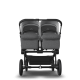 Bugaboo Donkey 5 Twin коляска Black/Grey Melange/Grey Melange