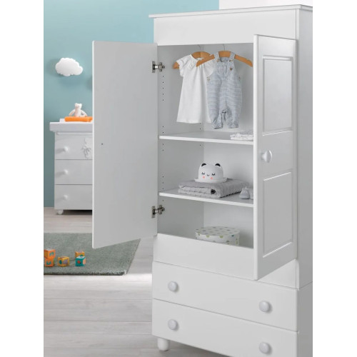 Azzurra wardrobe Noa White