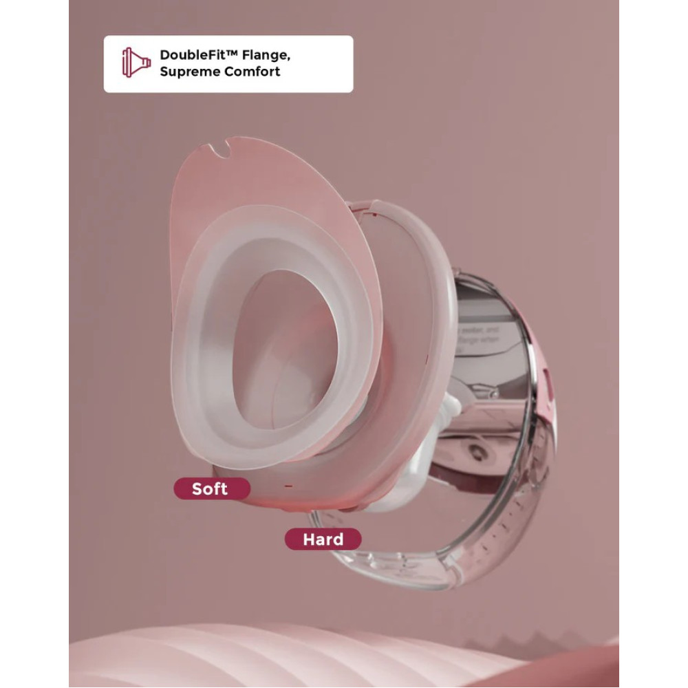 MOMCOZY Dubultais pārnesājams bezvadu krūts pumpis M6 - Cozy Red