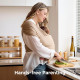 MOMCOZY Easy to Wear Hands Free - Baby Wrap Carrier, Light Coffee