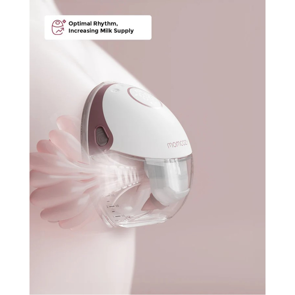 MOMCOZY Dubultais pārnesājams bezvadu krūts pumpis M6 - Cozy Red