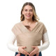 MOMCOZY Easy to Wear Hands Free - Baby Wrap Carrier, Light Coffee