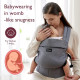 MOMCOZY PureHug Baby Carrier - Ergonomic Cozy & Lightweight, Cotton Grey