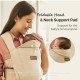 MOMCOZY Ergonomiskā Zīdaiņu  Ķengursoma WeeSnug, COTTON KHAKI
