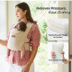 MOMCOZY Ergonomiskā Zīdaiņu  Ķengursoma WeeSnug, COTTON KHAKI