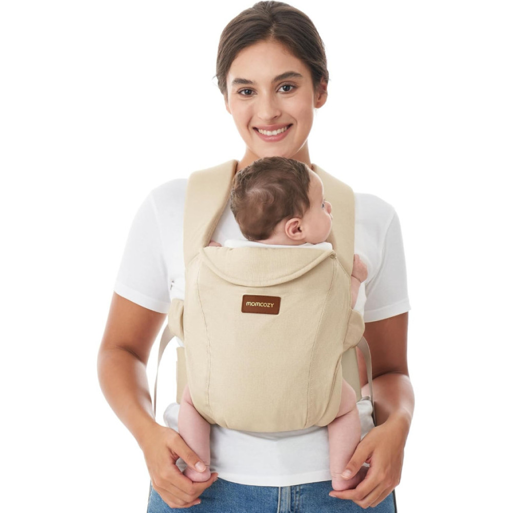 MOMCOZY Ergonomiskā Zīdaiņu  Ķengursoma WeeSnug, COTTON KHAKI