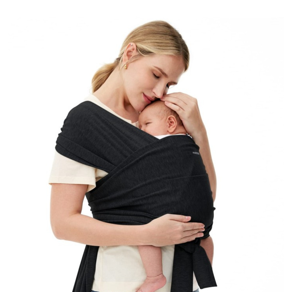 MOMCOZY Easy to Wear Hands Free - Baby Wrap Carrier, Black