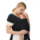 MOMCOZY Easy to Wear Hands Free - Baby Wrap Carrier, Black