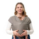 MOMCOZY Easy to Wear Hands Free - Baby Wrap Carrier, Dark Coffee