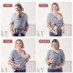 MOMCOZY Easy to Wear Hands Free - Baby Wrap Carrier, Gray