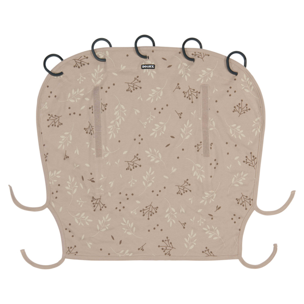 Dooky universālais saules aizsargs Romantic Leaves Beige
