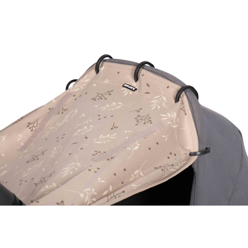 Dooky universālais saules aizsargs Romantic Leaves Beige