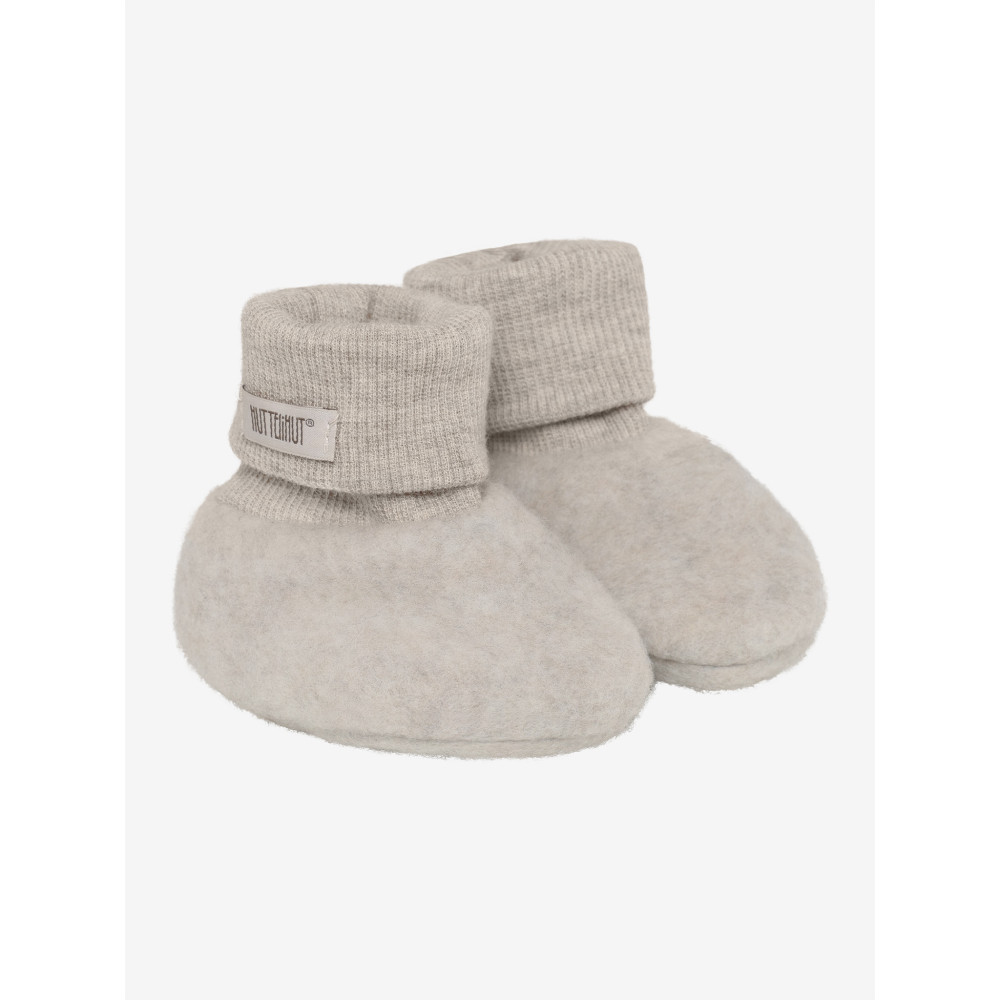 HUTTEliHUT - merino vilnas zābaciņi - Camel Melange