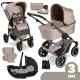 ABC Design Salsa 5 Air 3in1 Ratu komplekts ar Maxi-Cosi autokrēslu- Camel