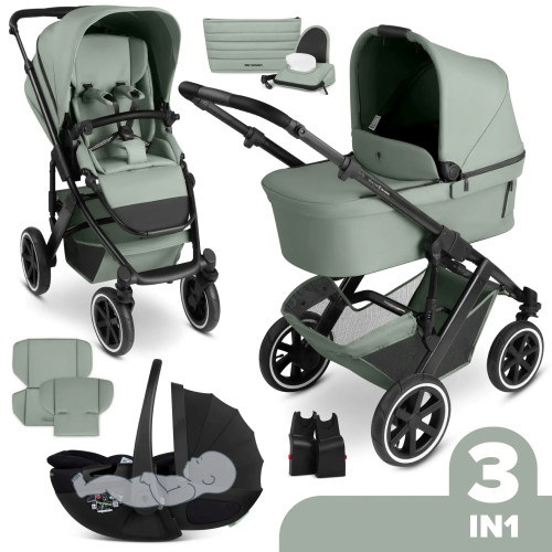 ABC Design Salsa 5 Air 3in1 Ratu komplekts ar Maxi-Cosi autokrēslu- Pine