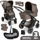 ABC Design Salsa 5 Air 3in1 Ratu komplekts ar Maxi-Cosi autokrēslu- Nature