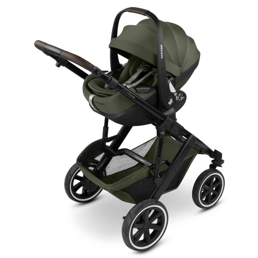 ABC Design Salsa 5 Air 3in1 Ratu komplekts ar Maxi-Cosi autokrēslu- Avocado