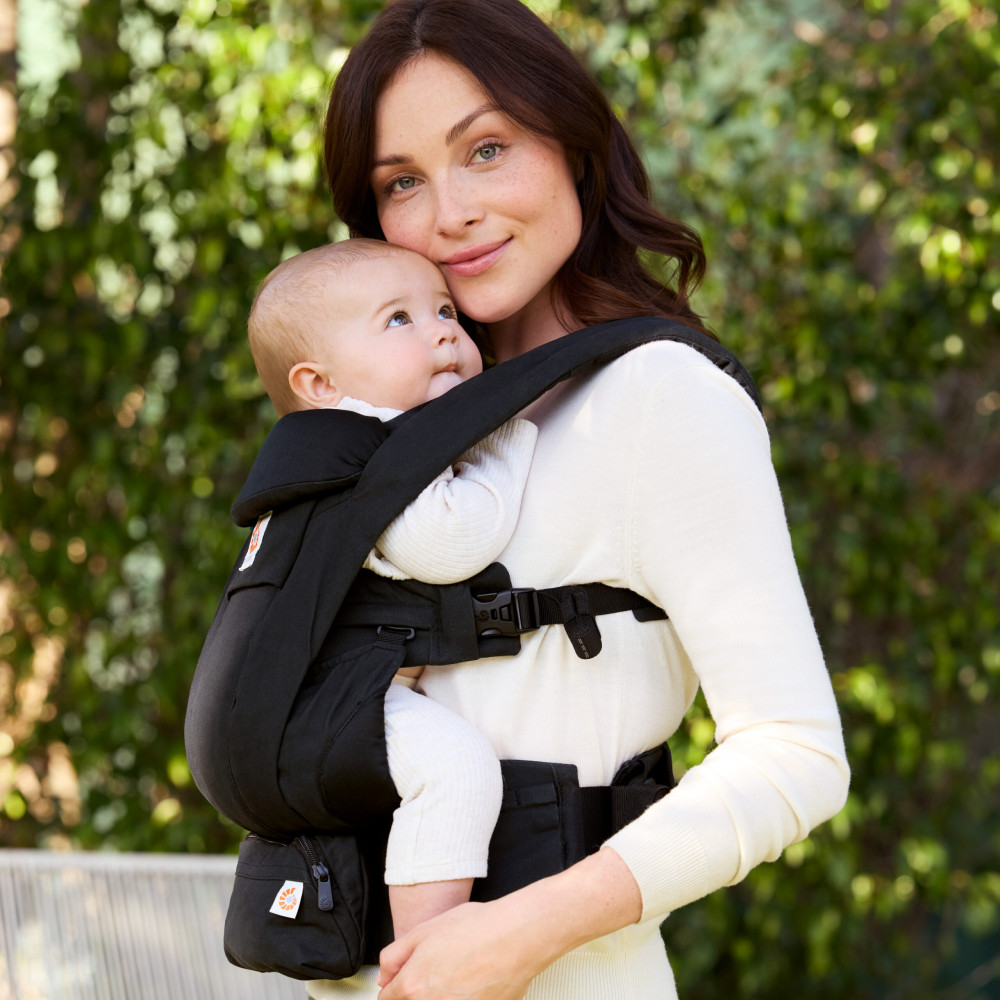 Ergobaby ķengursoma Omni Deluxe Cotton - Onyx Black
