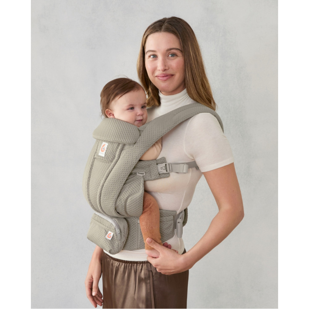 Ergobaby ķengursoma Omni Deluxe Mesh - Soft Olive