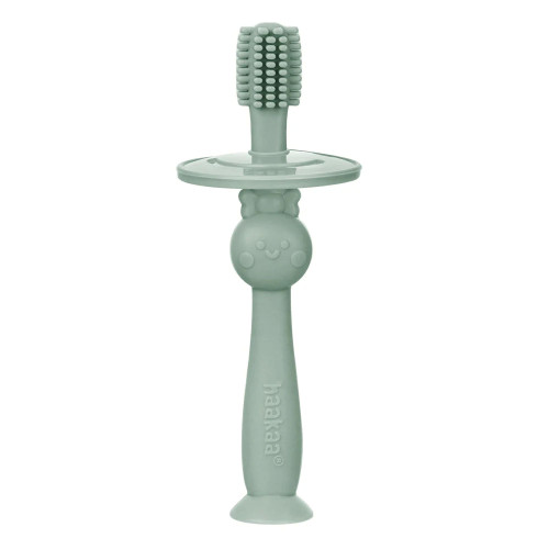 Haakaa 360° Silicone Toothbrush (6 months+) - Pea Green