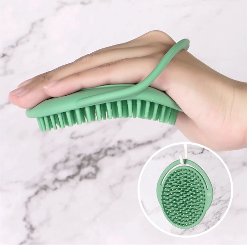 Haakaa Rainbow Silicone Shampoo Brush - Lavender