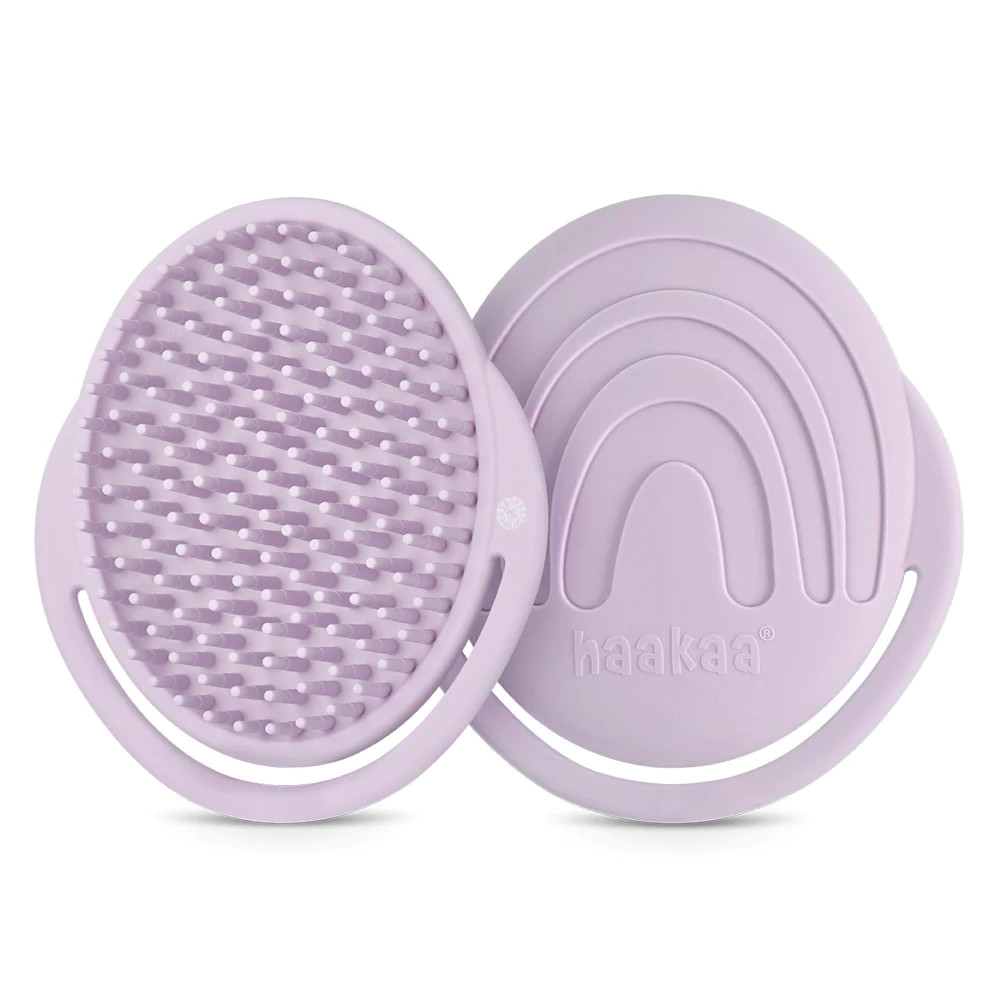 Haakaa Rainbow Silicone Shampoo Brush - Lavender
