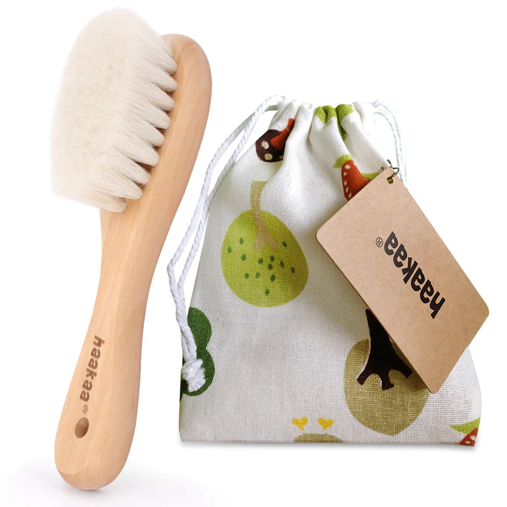 Haakaa Goat Wool Baby Hair Brush