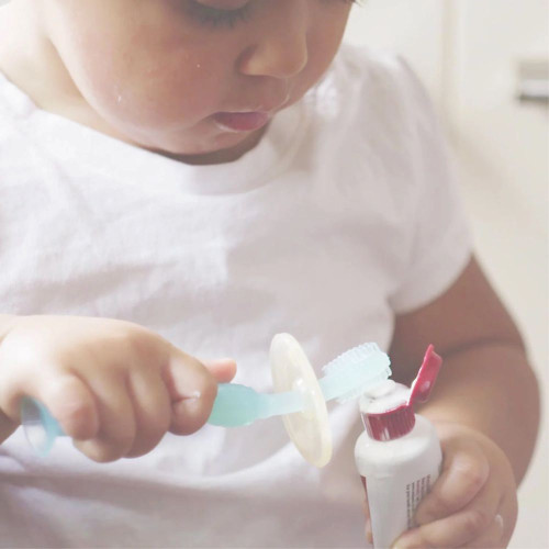 Haakaa 360° Silicone Toothbrush (6 months+) - Blush