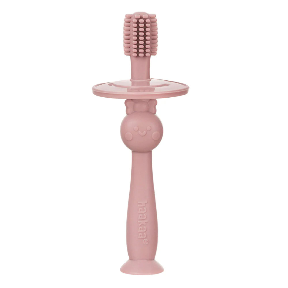 Haakaa 360° Silicone Toothbrush (6 months+) - Blush