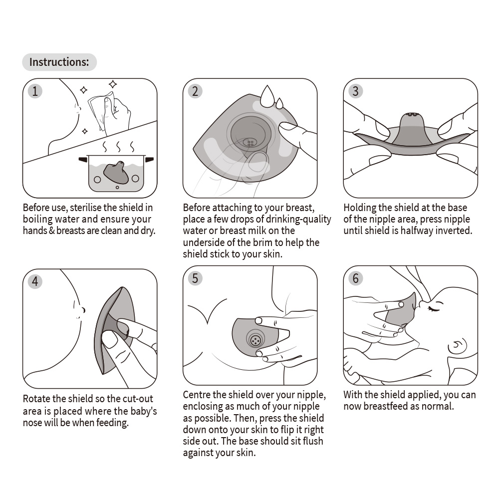Haakaa Silicone Nipple Shields 2-Pack