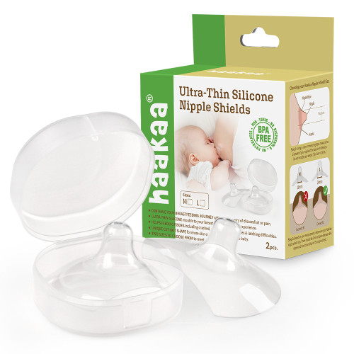 Haakaa Silicone Nipple Shields 2-Pack