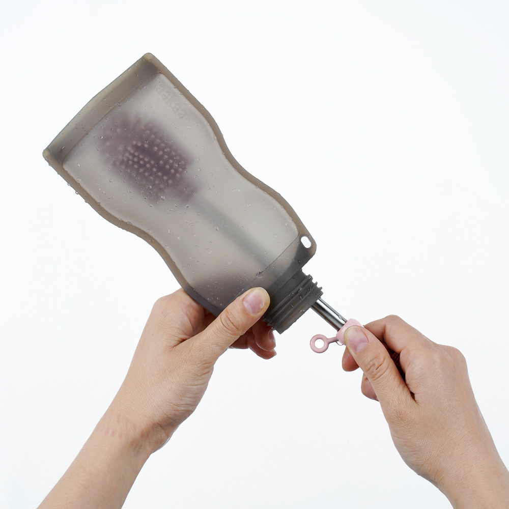 Haakaa Silicone Cleaning Brush - Grey
