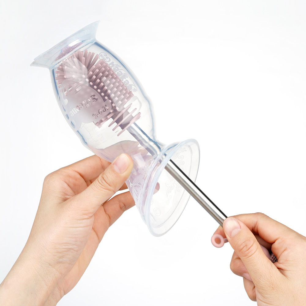 Haakaa Silicone Cleaning Brush - Grey