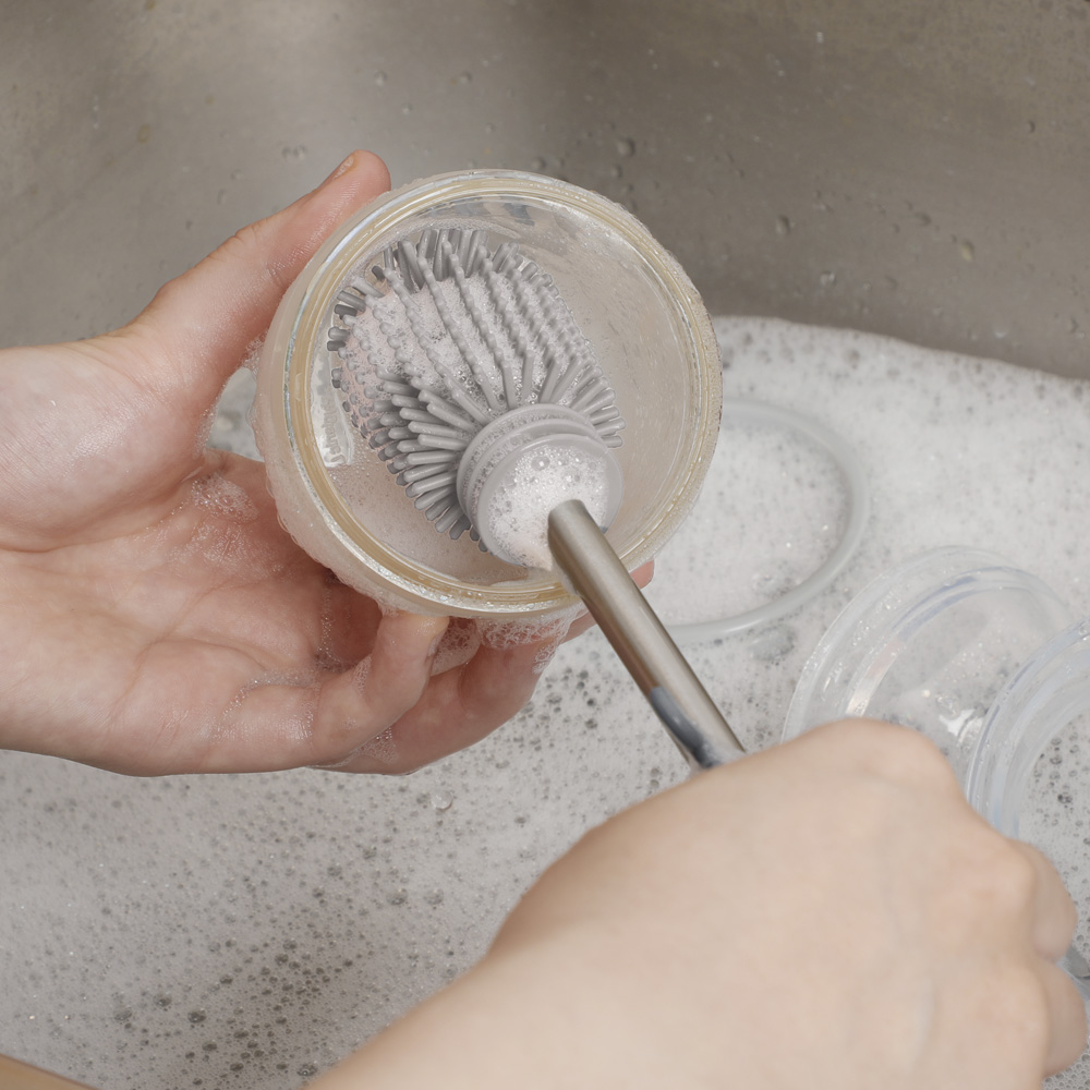 Haakaa Silicone Cleaning Brush - Grey