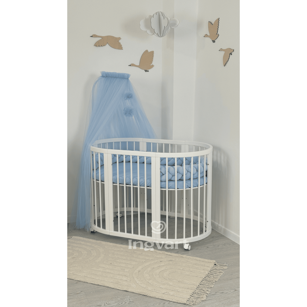 Ingvart Canopy with popmons, Dusty Blue