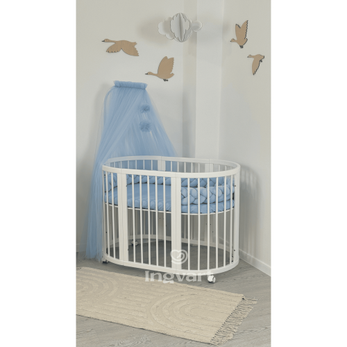 Ingvart Canopy with popmons, Dusty Blue