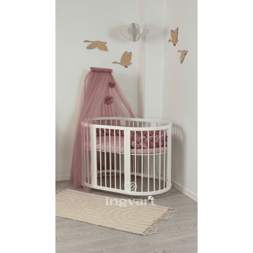 Ingvart Canopy with popmons, Dusty Rose