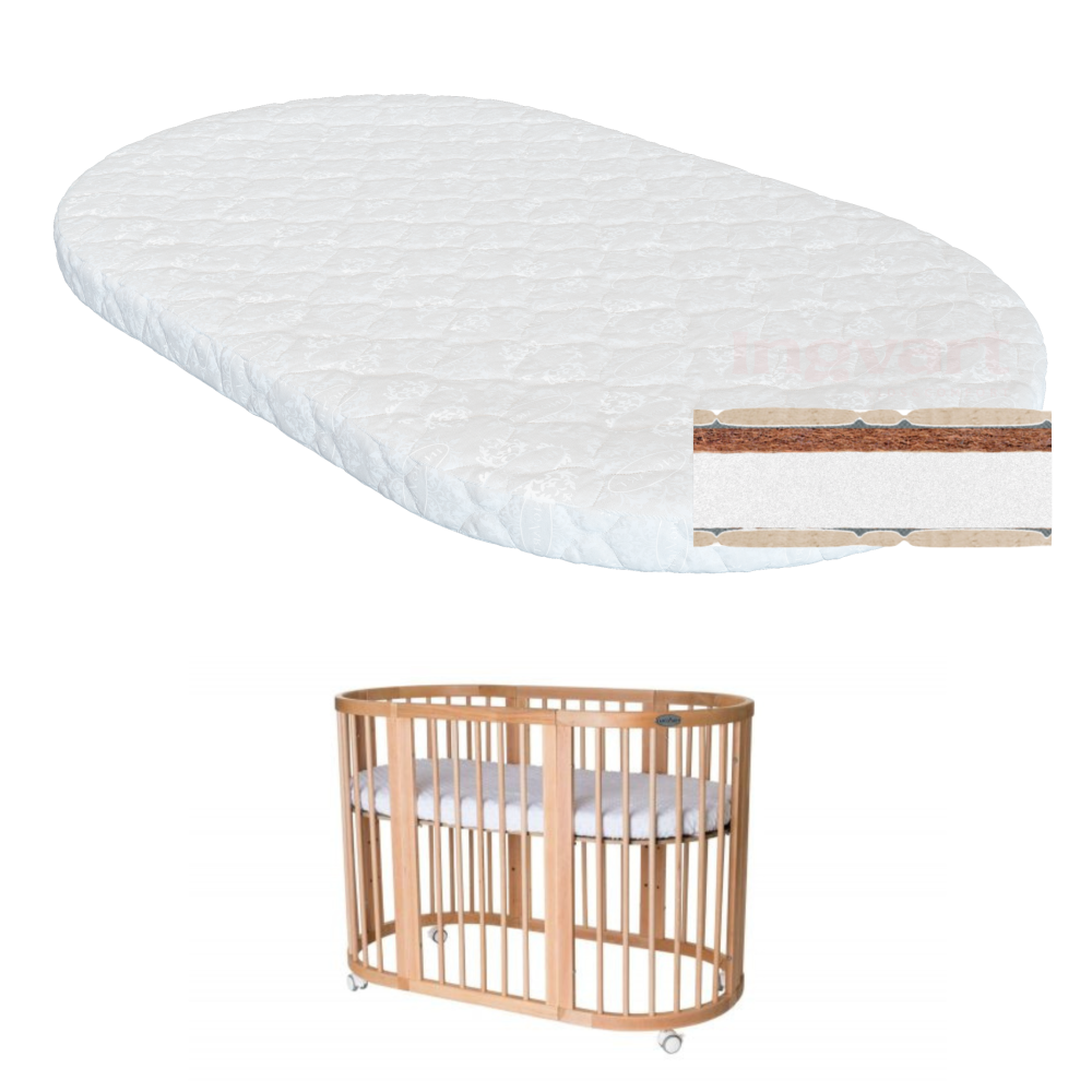 Ovāls Matracis šūpulim Ingvart Smart kokoss+putas 72*120*7cm
